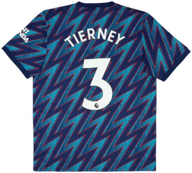 2021-22 Arsenal Third Shirt Tierney #3 - 8/10 - (M)