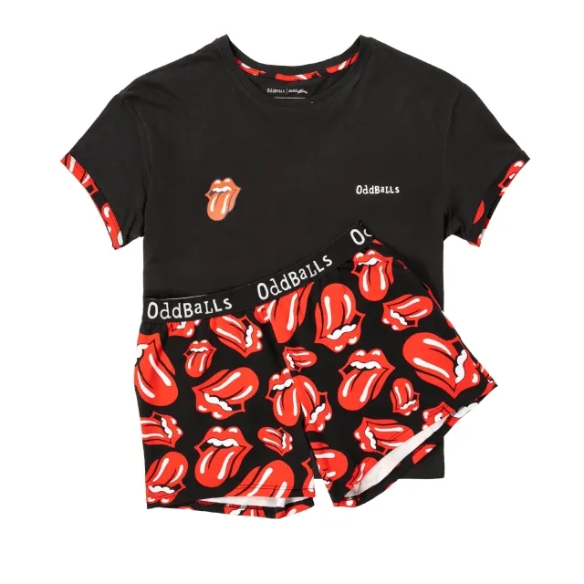 Womens Pyjamas - Rolling Stones - Shorts & T-Shirt