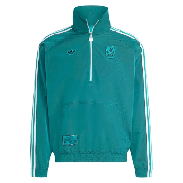 Adidas Liverpool Fc Terrace Icons Half Zip Sweatshirt