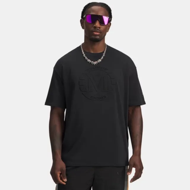 Under Armour  x Mansory Logo Men's Short Sleeve Black / Tropical Tide L