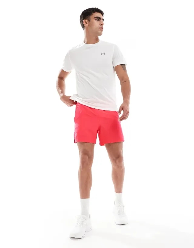 Under Armour  Launch Men's 5 Shorts Racer Red / Castlerock / Reflective L