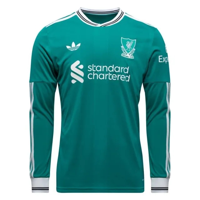 Liverpool adidas Third Shirt 2025-26 - Kids - Long Sleeve