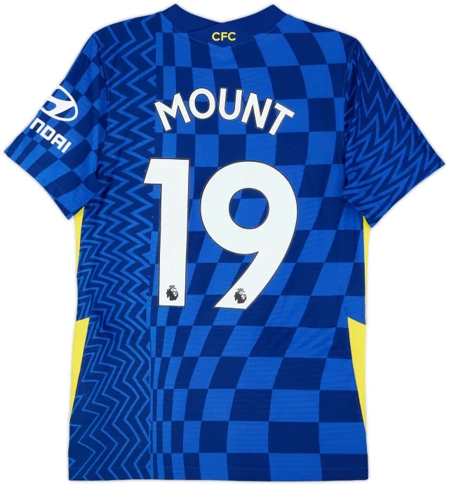 2021-22 Chelsea Authentic Home Shirt Mount #19 - 8/10 - (S)