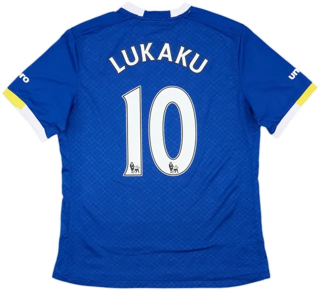 2016-17 Everton Home Shirt Lukaku #10 - 8/10 - (L)