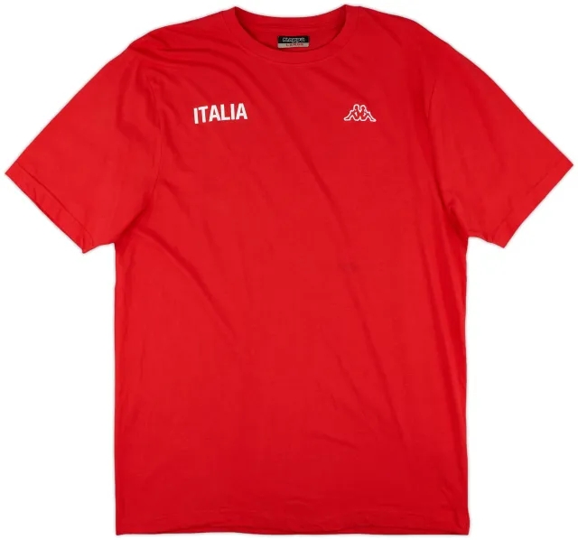 2001-02 Italy Kappa Cotton Tee - 9/10 - (L)