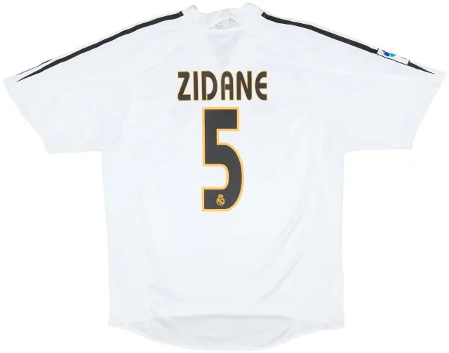 2004-05 Real Madrid Home Shirt Zidane #5 - 5/10 - (M)