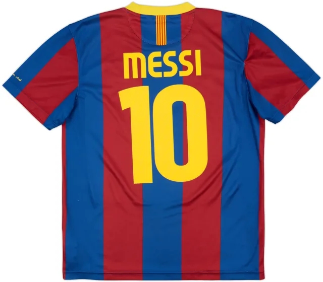 2010-11 Barcelona Basic Home Shirt Messi #10 - 9/10 - (M)