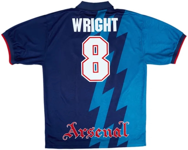 1995-96 Arsenal Away Shirt Wright #8 - 8/10 - (XL)