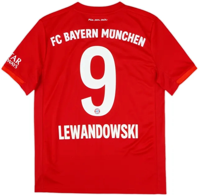 2019-20 Bayern Munich Home Shirt Lewandowski #9 - 9/10 - (L.Boys)