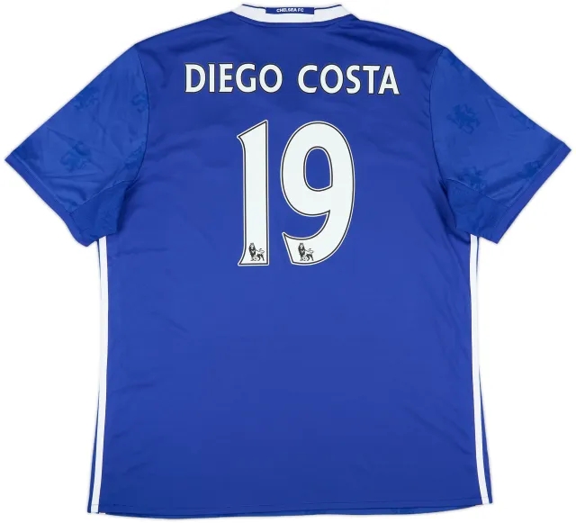 2016-17 Chelsea Home Shirt Diego Costa #19 - 9/10 - (XL)