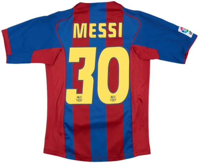 2004-05 Barcelona Home Shirt Messi #30 - 10/10 - (XL.Boys)