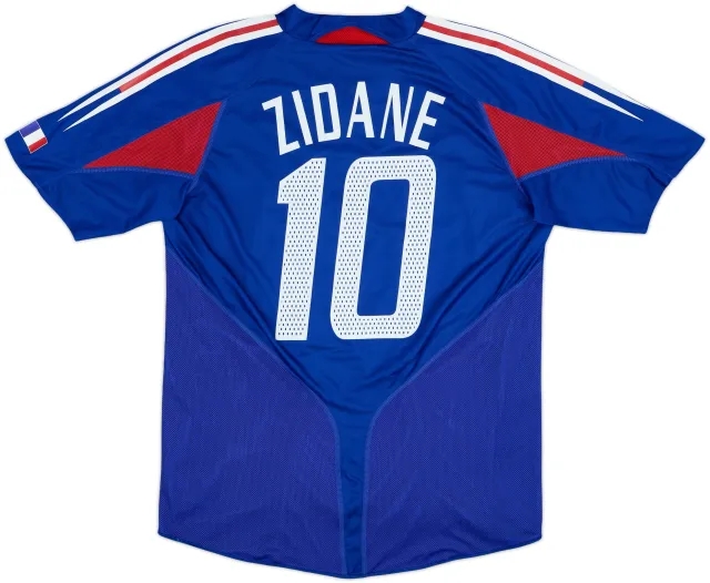adidas France Mens SS Player Issue Home Shirt 2004