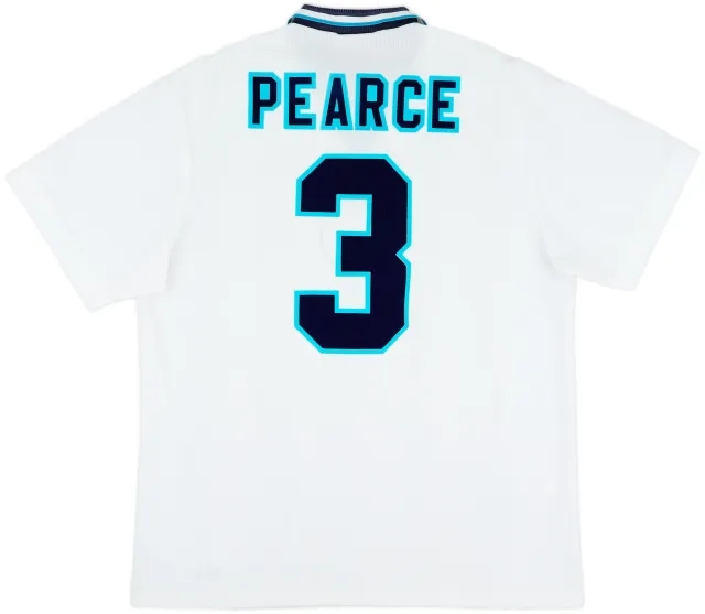 1995-97 England Home Shirt Pearce #3 - 9/10 - (XL)