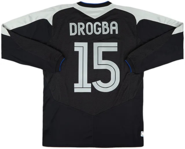 2004-05 Chelsea Away L/S Shirt Drogba #15 - 7/10 - (M)