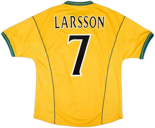 2000-02 Celtic Away Shirt Larsson #7 - 7/10 - (L)