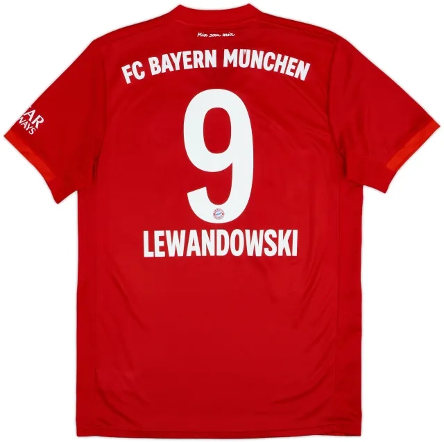2019-20 Bayern Munich Home Shirt Lewandowski #9 - 8/10 - (M)