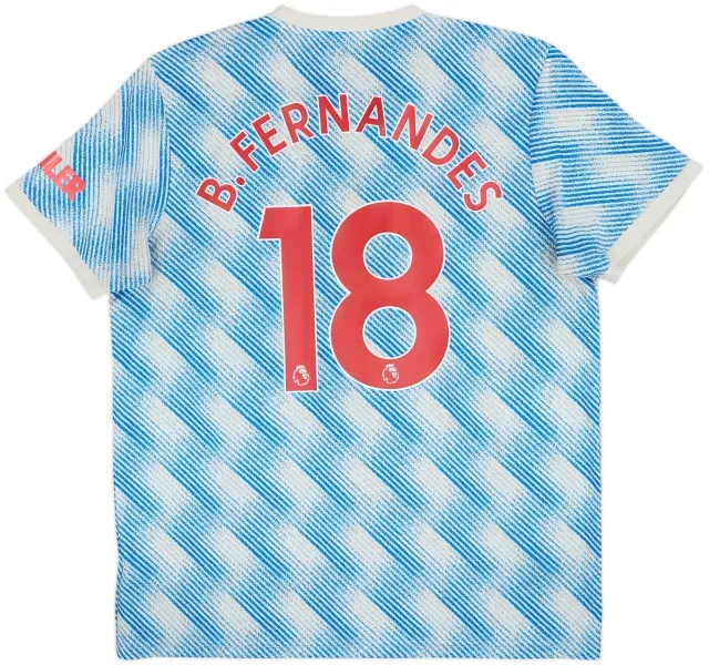 2021-22 Manchester United Away Shirt B.Fernandes #18 - 5/10 - (XL)