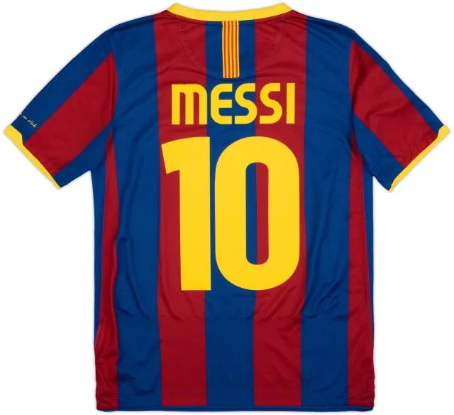 2010-11 Barcelona Home Shirt Messi #10 - 8/10 - (XL.Boys)
