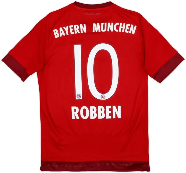 2015-16 Bayern Munich Home Shirt Robben #10 - 8/10 - (XL.Boys)