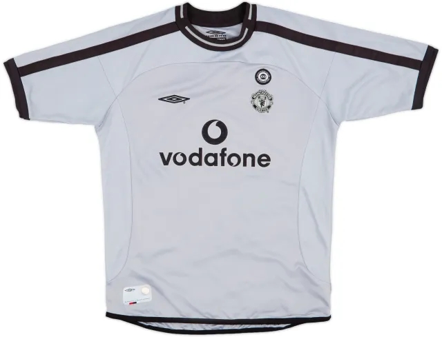 2001-02 Manchester United Centenary S/S GK Shirt - 8/10 - (M.Boys)