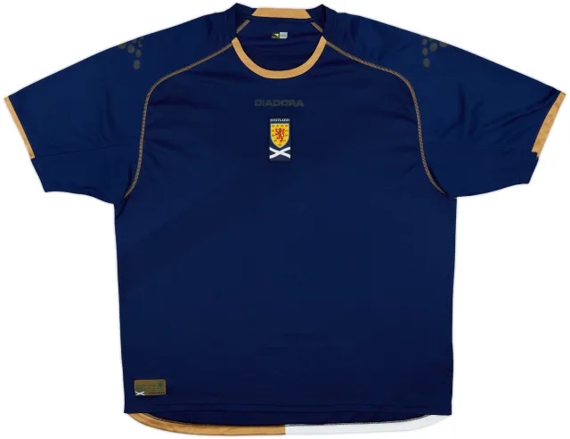 Diadora Scotland Mens SS Home Shirt 2007