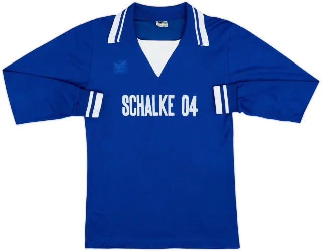 1977-78 Schalke Home L/S Shirt - 5/10 - (M)