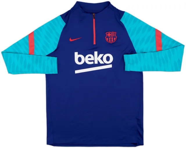 2021-22 Barcelona Nike 1/4 Zip Drill Top - 5/10 - (L)