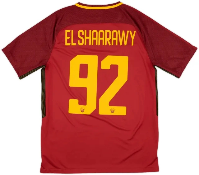 2017-18 Roma Home Shirt El Shaarawy #92 - 9/10 - (M)
