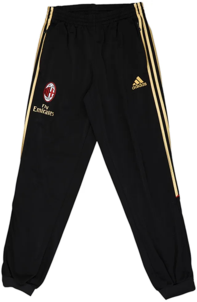 2010-11 AC Milan adidas Track Pants/Bottoms - 9/10 - (L.Boys)
