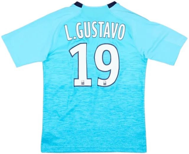 2018-19 Olympique Marseille Third Shirt L. Gustavo #19 - 9/10 - (S)