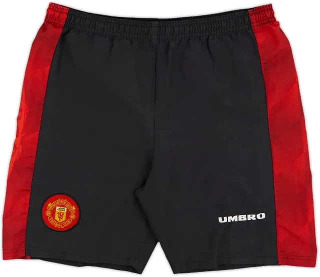 1996-98 Manchester United Alternate Home Shorts - 8/10 - (S)