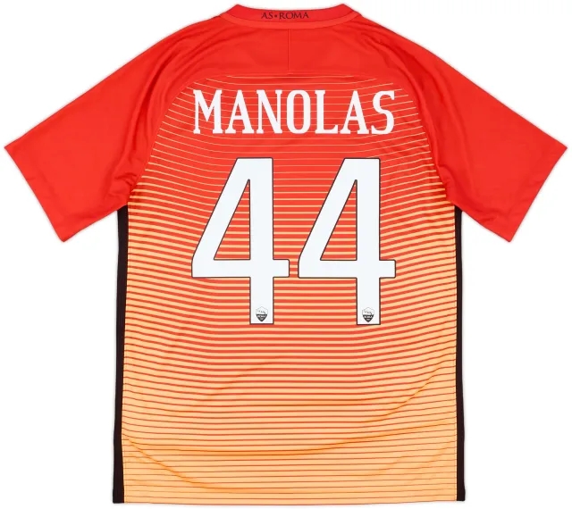 2016-17 Roma Third Shirt Manolas #44 - 8/10 - (M)