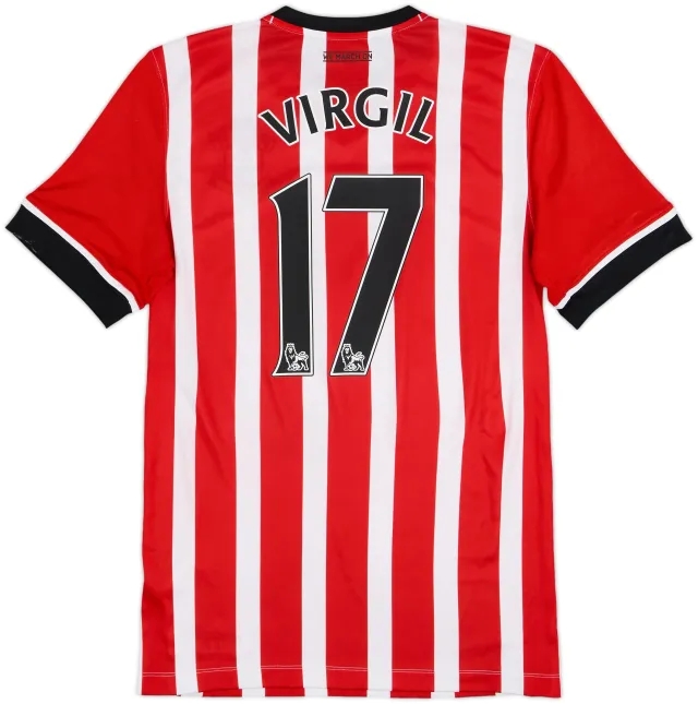 2016-17 Southampton Home Shirt Virgil #17 - 7/10 - (M)