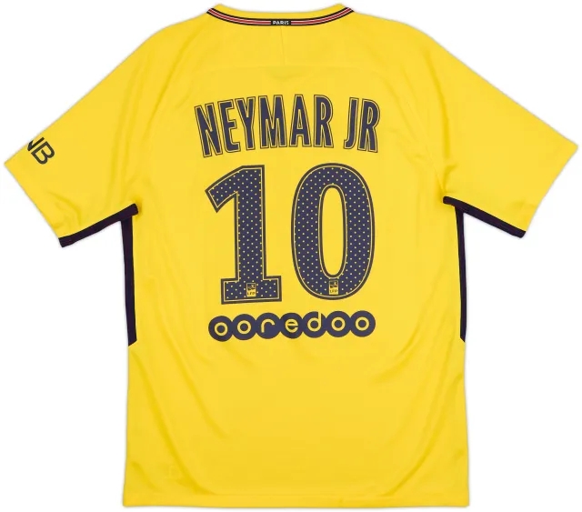 2017-18 Paris Saint-Germain Away Shirt Neymar Jr #10 - 9/10 - (M)