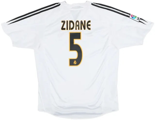 2004-05 Real Madrid Home Shirt Zidane #5 - 6/10 - (L)