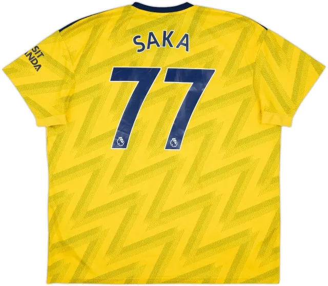 2019-20 Arsenal Away Shirt Saka #77 - 7/10 - (XXL)