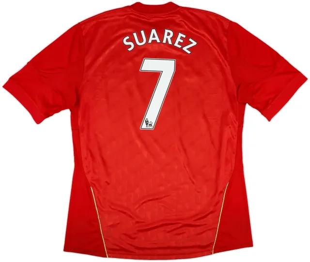 2010-12 Liverpool Home Shirt Suarez #7 - 6/10 - (XL)