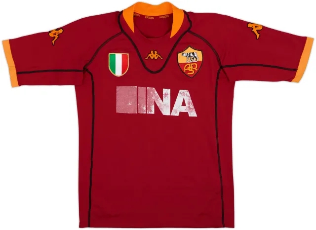 2001-02 Roma Home Shirt - 4/10 - (L)