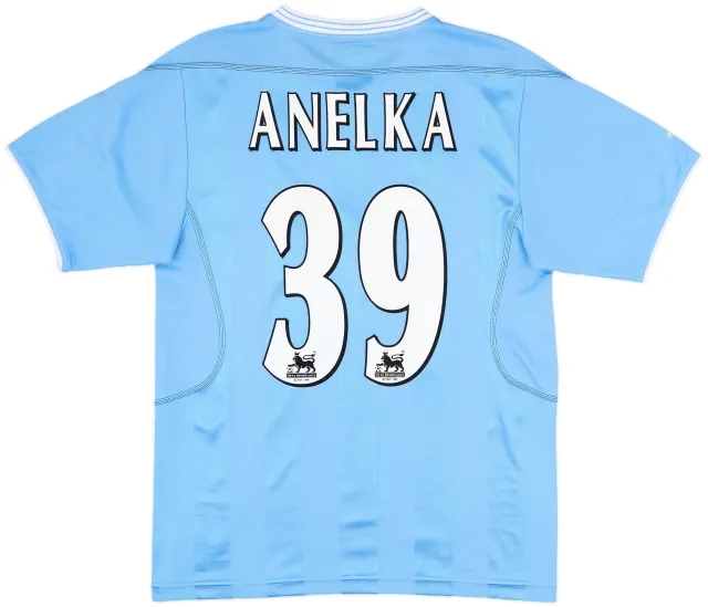 2003-04 Manchester City Home Shirt Anelka #39 - 9/10 - (S)