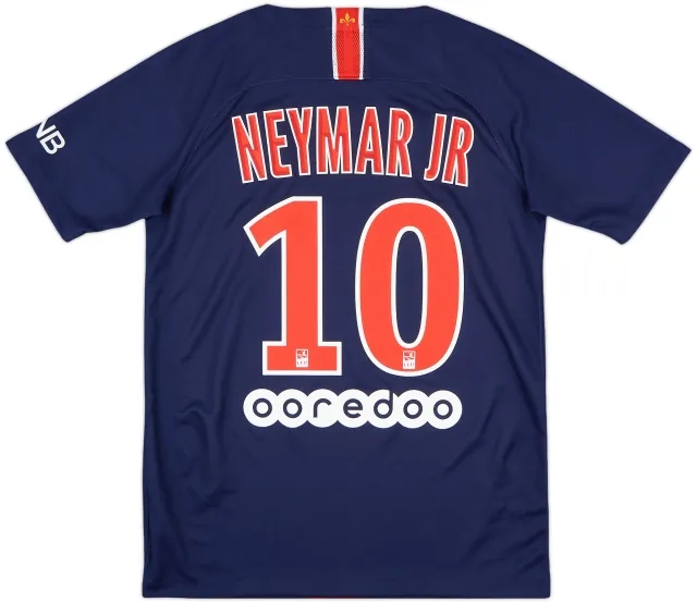 2018-19 Paris Saint-Germain Home Shirt NeymarJr #10 - 10/10 - (XL.Boys)