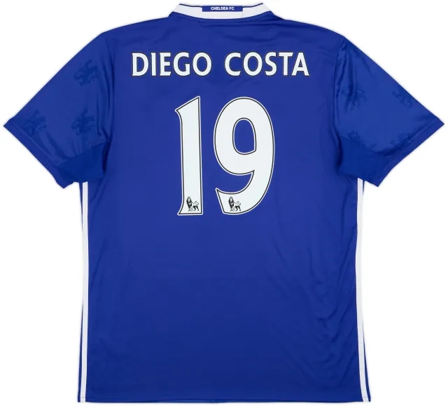 2016-17 Chelsea Home Shirt Diego Costa #19 - 9/10 - (L)