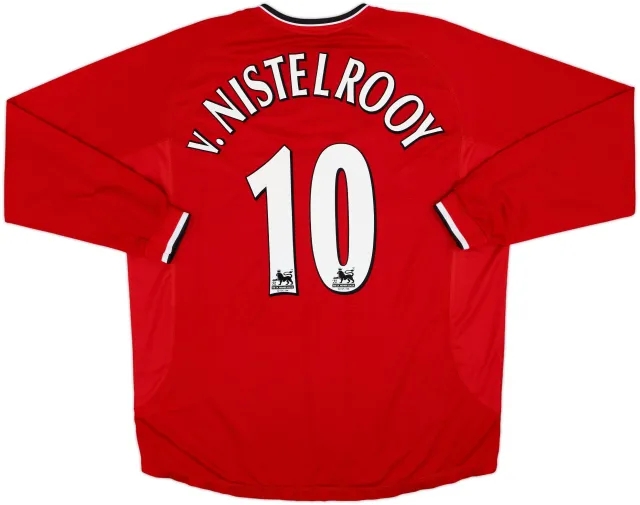2000-02 Manchester United Home L/S Shirt V.Nistelrooy #10 - 10/10 - (XXL)