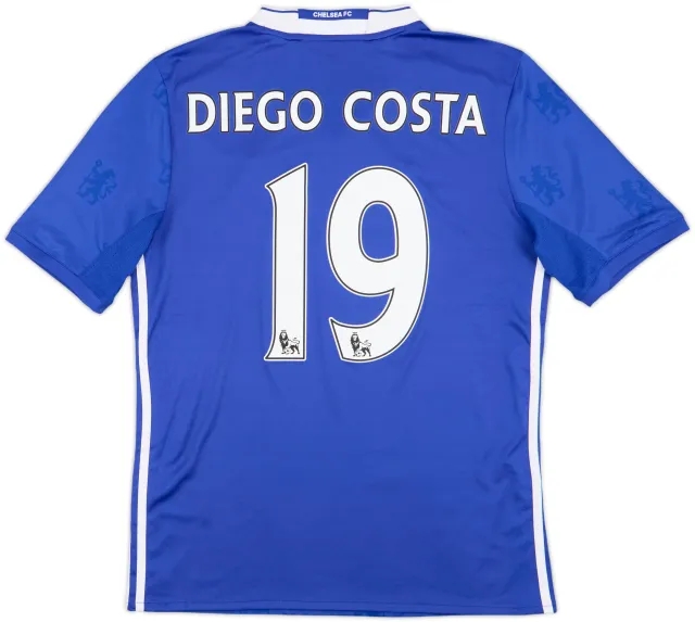 2016-17 Chelsea Home Shirt Diego Costa #19 - 8/10 - (XL.Boys)