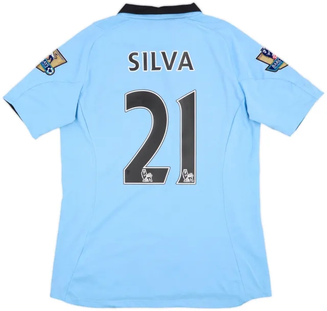 2012-13 Manchester City Home Shirt Silva #21 - 8/10 - (Women's M)