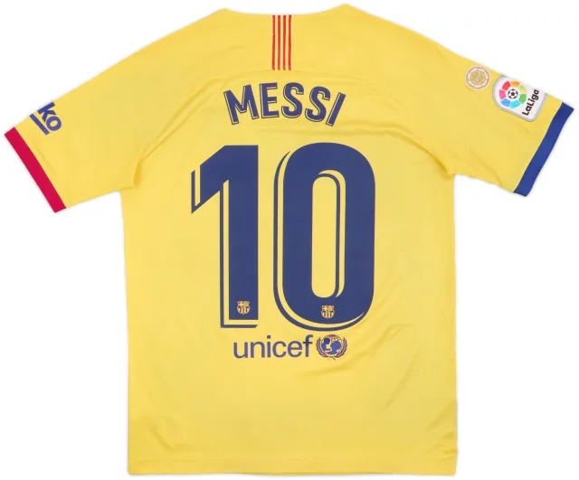 2019-20 Barcelona Away Shirt Messi #10 - 6/10 - (XL.Boys)