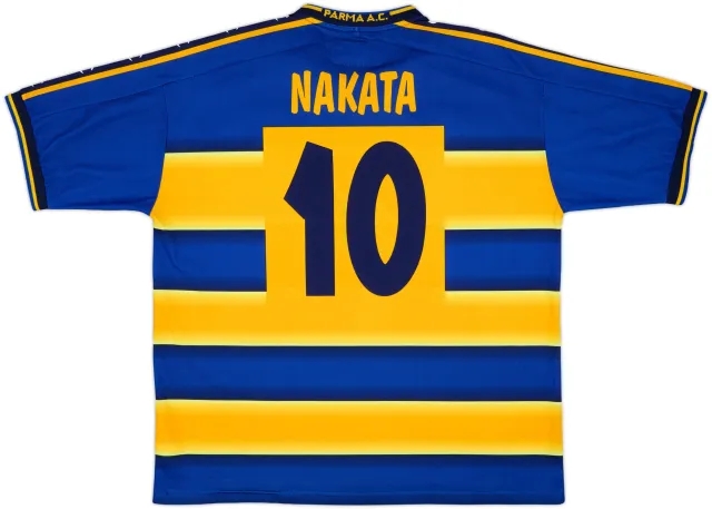 2001-02 Parma Home Shirt Nakata #10 - 8/10 - (XL)