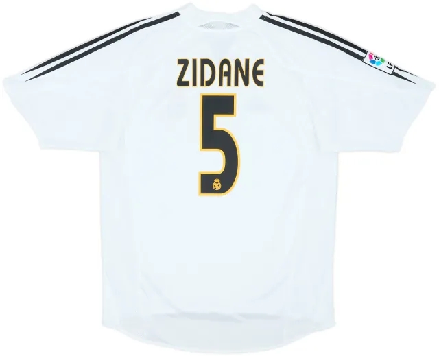 2004-05 Real Madrid Home Shirt Zidane #5 - 9/10 - (M)