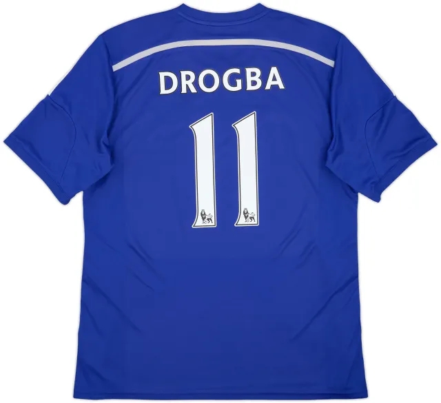 2014-15 Chelsea Home Shirt Drogba #11 - 7/10 - (L)