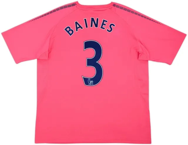 2010-11 Everton Away Shirt Baines #3 - 8/10 - (XL)