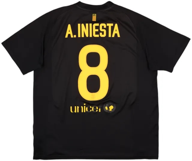 2011-12 Barcelona Basic Away Shirt A.Iniesta #8 - 6/10 - (L)